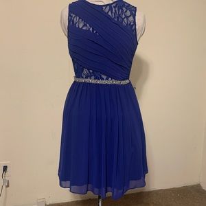 Blue lace dress